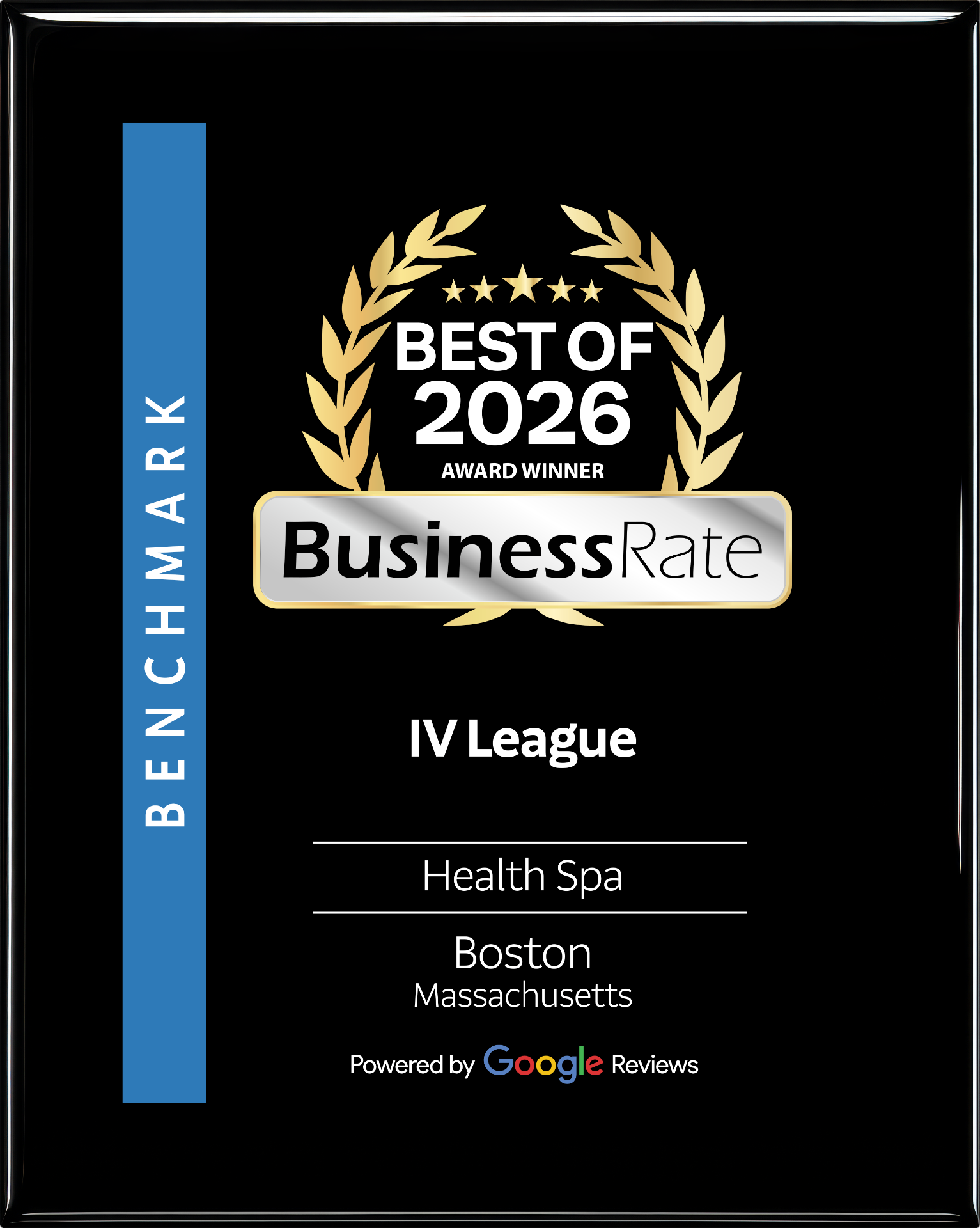 BusinessRate Best of 2026 Award Winner — Health Spa, Boston