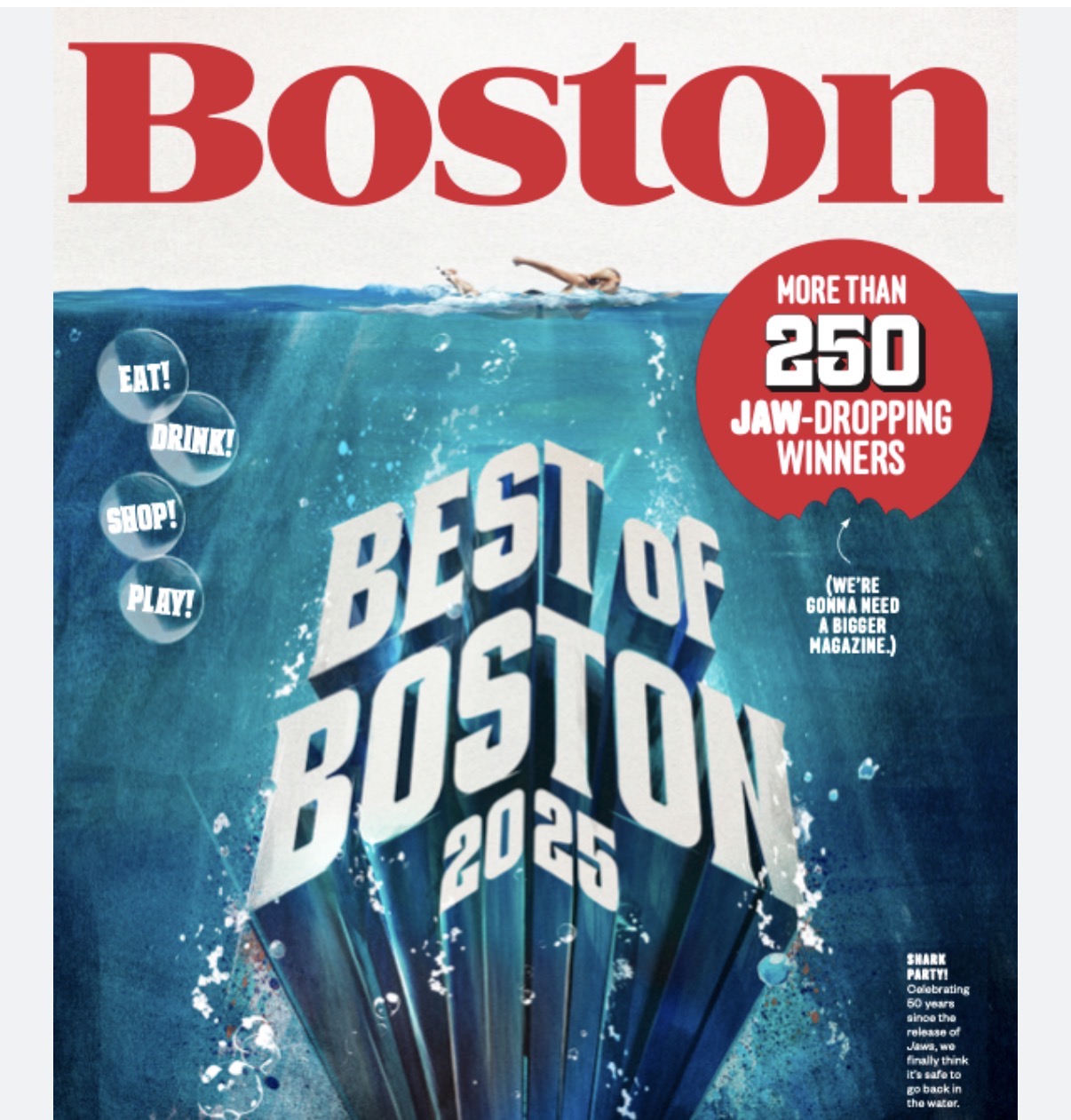 Boston Magazine Best of Boston 2025 cover