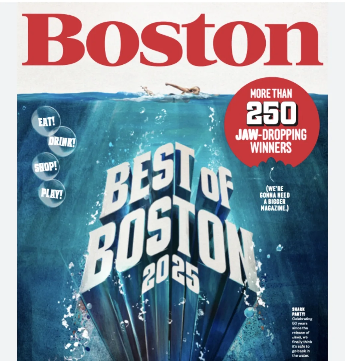 Boston Magazine Best of Boston 2025 cover